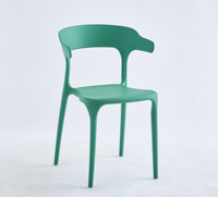 Chaise de salle à manger en plastique PP simple, épaisse et colorée, de gros, bon marché, pour l'extérieur, DLC-P625 DL Furniture