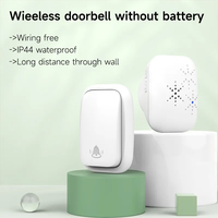 Sonnette de porte intelligente sans batterie, étanche IP44, alimentée par l'électricité, avec prise standard UE, Royaume-Uni, États-Unis