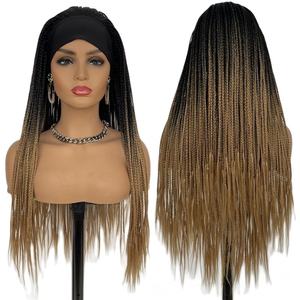 Promotion : Nouvelles Perruques en Soie Glacée, Tresses à Trois Brins, Perruques <span class=keywords><strong>Dreadlocks</strong></span> en Fibre Haute Température, Accessoires de Coiffure - Product Image 6