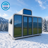Maison-capsule Apple de luxe moderne avec commande intelligente et verrière panoramique pour les centres de villégiature et les Airbnb