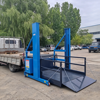 Plateforme de chargement mobile hydraulique à long plateau 1600x2600mm 3 tonnes pour chargement de palettes