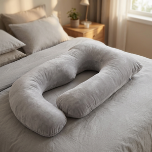 Almohadas de embarazo en forma de U, con soporte completo para el cuerpo y funda extraíble, para dormir. - Product Image 1