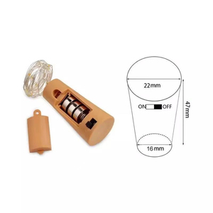 Luci a Corda LED Personalizzate OEM per Bottiglie di Vino, Funzionamento a Batteria, Filo di Rame IP44 per Interni, 1m 3500K Bianco Caldo, Decorazione - Product Image 4
