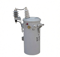 Transformateur monophasé immergé dans l'huile de 15 kVA pour montage en poteau, 13,2 kV vers 120/240 V, pour l'alimentation électrique des foyers ruraux