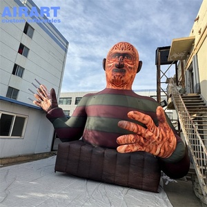 Nouveauté : Personnage d'horreur Krueger gonflable géant, démon tueur gonflable pour Halloween, décorations de jardin extérieur - Product Image 2