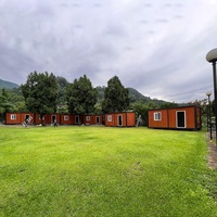 Maison conteneur préfabriquée détachable de 20 à 40 pieds, kit de maison modulaire compacte prête à être expédiée avec salle de bain et cuisine pour l'habitation