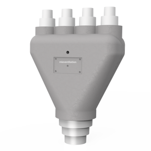 MIA système d'air frais silencieux tuyau d'air PE soufflet tuyaux <span class=keywords><strong>de</strong></span> distributeur silencieux tuyau séparateur branche boîte <span class=keywords><strong>de</strong></span> jonction - Product Image 2