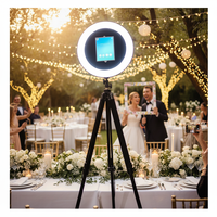 Harga Terjangkau Ringan 10.5/11/12.9 Inch iPad Roamer Selfie Booth Kios Foto Portabel dengan Braket Baterai dan Tripod