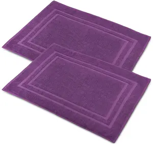 wholesale quick dry cotton custom printed jacquard cotton bath mat rug cotton