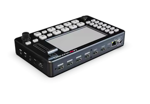 Commutateur de production sur site à 4 canaux et console de réalisation, traitement <span class=keywords><strong>vidéo</strong></span>, écran LCD de 5 pouces, prise en charge du streaming UVC. - Product Image 2