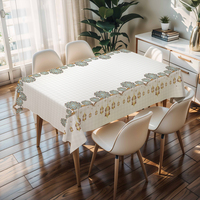 Nappe Gobelin Tissée RNPT pour le Festival du Ramadan, pour Mariage, Jetable, Anti-taches, Résistante à l'huile, avec Support en PU de 0,5 mm d'épaisseur
