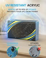 Boîte de rangement en acrylique pour Mew 151 Upc, couvercle coulissant magnétique 8mm+5mm, support de table, collection ultra premium