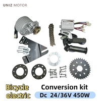 Contrôleur de moteur de vélo électrique haute puissance 24V/36V 450W IP54 étanche avec cadre en aluminium pour roue arrière à entraînement par brosse