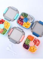 Offre Spéciale Nouveau produit polyvalent et pratique Boîte à lunch en plastique durable de haute qualité avec diviseur-et pratique