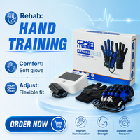 Gants robotiques d'exercice manuel pour la rééducation des doigts, pour patients victimes d'AVC et d'hémiplégie, Gant miroir, Entraînement électrique quotidien, ISO LEYIDI