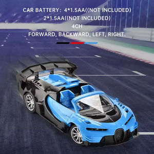 Voiture de course RC à l'échelle 1/18 à grande vitesse avec éclairage LED coloré et télécommande 4 canaux - Product Image 6