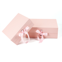 Boîte d'Emballage en Papier Pliable Blanche, à Fermeture Magnétique, avec Ruban, pour Vêtements, Chocolats, Cadeaux et Bijoux, avec Logo Personnalisé