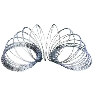 Rasoir à anneau unique/rasoir soudé galvanisé avec fil de fer barbelé/corde d'épine à lame en spirale
