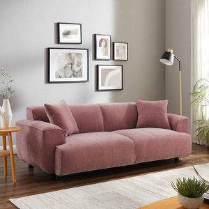 Juego de Sofás de Lujo Personalizados Furnistyle, Muebles de Sala de Estar Modernos, Futón Plegable de Terciopelo y Cuero - Product Image 2