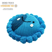 Md Baby Throw Tricoté Crochet Noeud Boule Acrylique Câble Fleur Arc-en-ciel Oreillers Housse Coussin de Cadeau