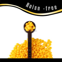 Doll Wax Professionelles Enthaarungswachs Rosinfrei Hypoallergen Bienenwachs Hartwachs-Bohnen 500g Hohe Haftung Schimmernder Orangenduft Gesicht