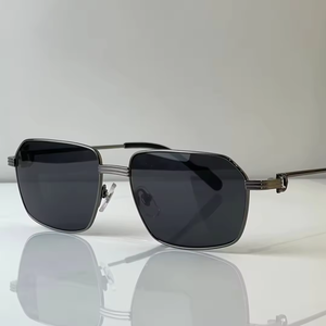 Lunettes de soleil de luxe 2025 pour hommes et femmes, lunettes de soleil rectangulaires personnalisées de créateur, lunettes de soleil carrées tendance 2025, UV400 - Product Image 1