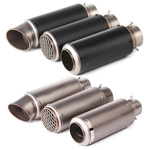 Pot d'échappement de <span class=keywords><strong>moto</strong></span>, silencieux d'échappement pour <span class=keywords><strong>moto</strong></span> <span class=keywords><strong>Cafe</strong></span> <span class=keywords><strong>Racer</strong></span>, Dirt Pit Bike, scooter PCX <span class=keywords><strong>125</strong></span> FZ6 R3 400 Z750 Z800 51mm/61mm - Product Image 1