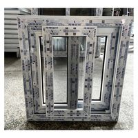 Ventanas de PVC de América del Norte, Ventanas de Doble Vidrio, Ventanas Corredizas Horizontales de Plástico