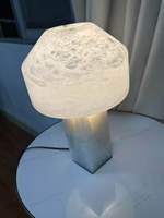 Lampe de table LED en marbre espagnol Hullxine - Design moderne pour salon, chambre, hôtel, villa, personnalisable, alimentation filaire