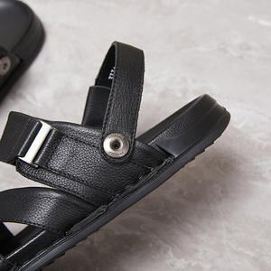 Sandalias de Cuero Genuino Hechas a Mano para Hombre, Punta Cerrada, Verano 2026, Cómodas y Duraderas, Calzado Masculino, Venta al Por Mayor de Fábrica - Product Image 2