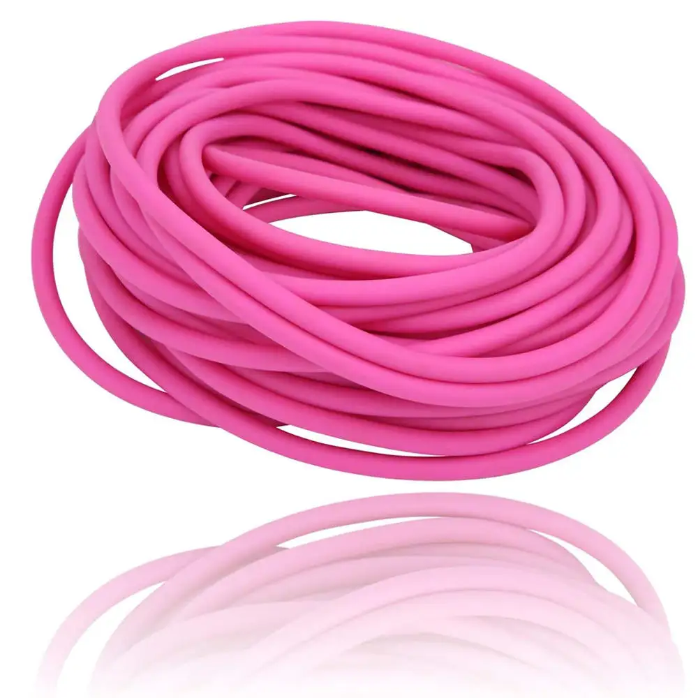 Slingshot Catapult Tube Rubber Hose Plain Color Pink Rubber Tubing