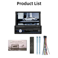 Autoradio MP3 1Din, stéréo audio, FM, récepteur d'entrée/USB 12V avec lecteur multimédia intégré