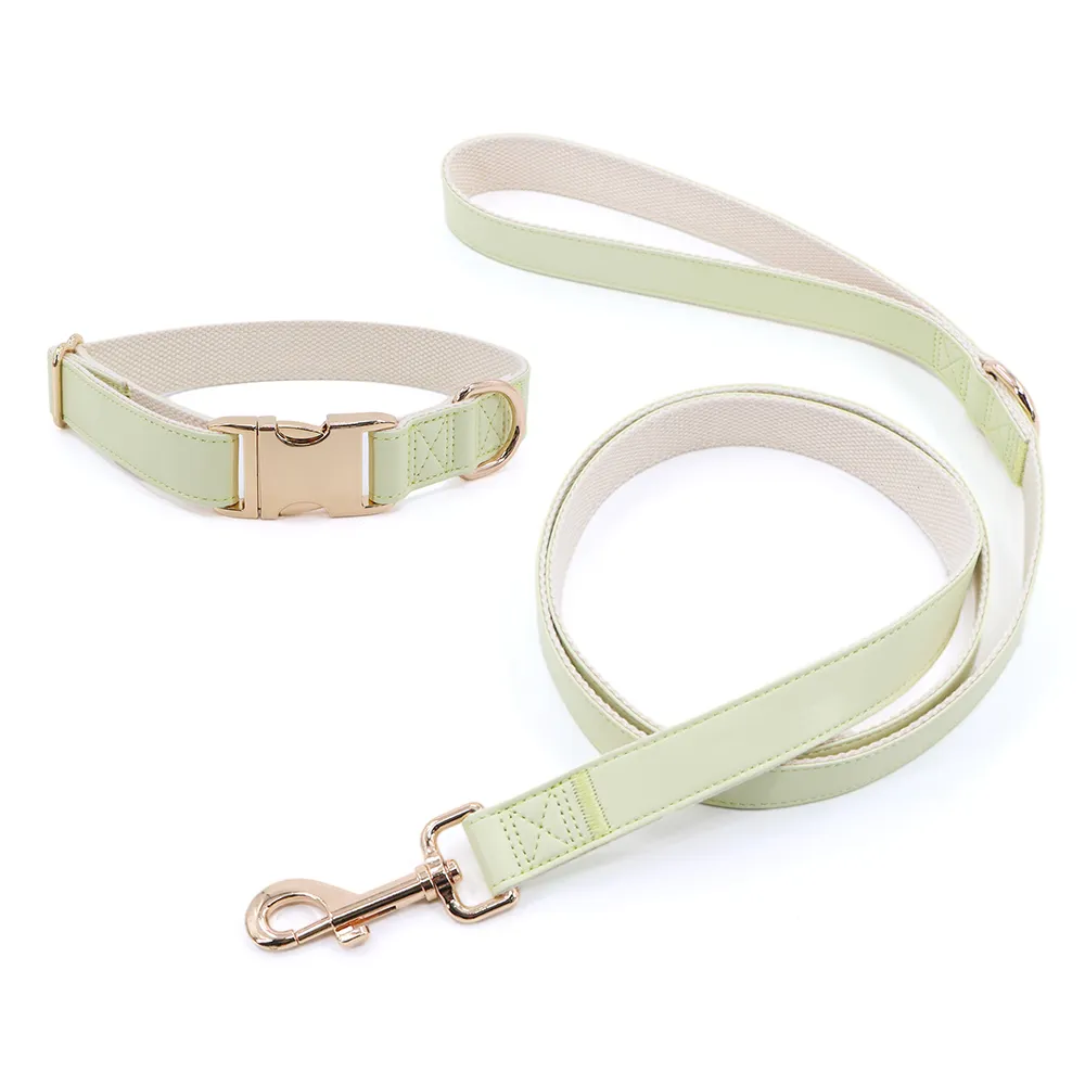 Hot selling luxury printed pet collar leash Logical Leather Dog Leash - Best for Training - Heavy Full Grain Leather Lead