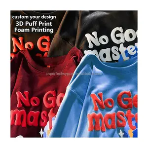 Wholesale Custom Printing Your Brand 3d Puff Print T-shirt For Men T-shirt Heavy Weight Men Tshirts