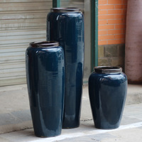 Große Keramik vase Dekorations stück für das Wohnzimmer Moderne Porzellan vase für Hotels und Villen