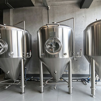 Cuve de Fermentation de Bière Isotherme à Enveloppe Glycolée, Cuve sous Pression 500L 1000L 1500L 2000L 5000L, Fermenteur Conique Isobare par Lot