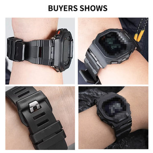 สายนาฬิกาซิลิโคนหรูหราแบบกำหนดเอง JYD S789 OEM ODM 1:1 คุณภาพเทียบเท่าของแท้ สำหรับนาฬิกา CASIO รุ่น <span class=keywords><strong>GBD</strong></span>-<span class=keywords><strong>200</strong></span>-1 <span class=keywords><strong>GBD</strong></span>-<span class=keywords><strong>200</strong></span>-2/9 <span class=keywords><strong>GBD</strong></span>-200RD - Product Image 4