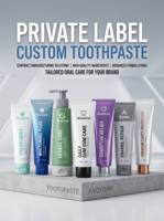 Dentifrice personnalisé à la menthe et aux herbes, anti-caries, blanchissant, sans fluor, pour dents sensibles, usage domestique, marque privée OEM