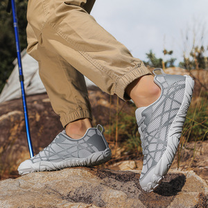 Zapatos de Senderismo para Hombre, Transpirables, con Suela de Goma, Tacón Plano, para Campamento, Montañismo y Actividades al Aire Libre - Product Image 1