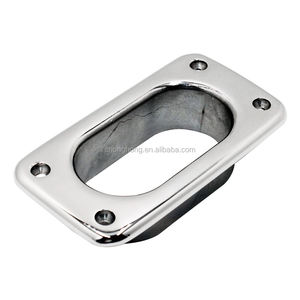 Matériel marin Quadrate Ovale Hawse Pipe Yahct 100x50mm 316 Acier Inoxydable Carré Hawse Pipe Bateau Deck Hawse Pipe avec <span class=keywords><strong>Taquet</strong></span> - Product Image 1