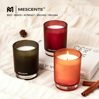 Collection de bougies parfumées à la lavande Mescente Step Cup, bougies en cire de soja parfumées pour la relaxation dans la chambre à coucher