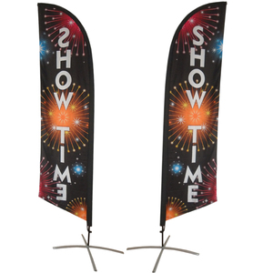 Khuyến mãi cờ ngoài trời Tùy Chỉnh Logo kỹ thuật số in phong cách công ty bãi biển Lều cửa cờ 10ft Chiều cao thương mại Polyester - Product Image 6