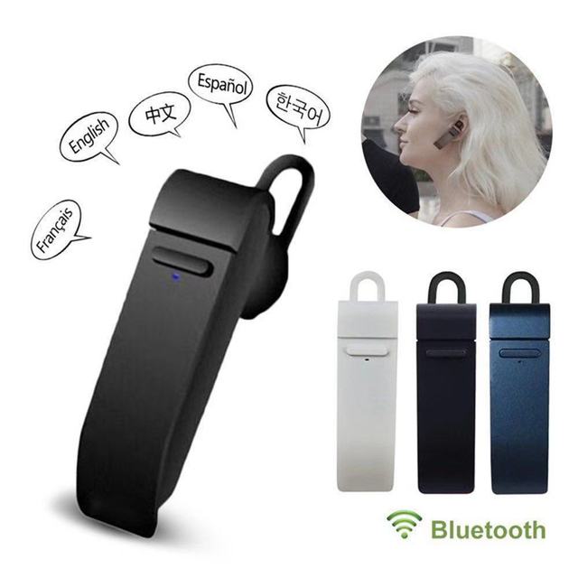 Peiko Intelligent Translation Wireless Earphones Business Translation in Ear with Microphone Phone Universal