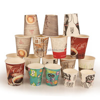 Impression personnalisée de haute qualité tasses à café jetables à emporter Cappuccino Espresso boisson chaude en papier kraft