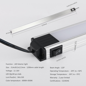 Bande lumineuse <span class=keywords><strong>LED</strong></span> à détection de mouvement de 914 mm, conforme aux normes ECE R10/R65 et RoHS, pour les grands <span class=keywords><strong>camping</strong></span>-cars/camions fourgons - Product Image 3