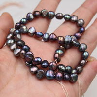 Perles de culture d'eau douce baroques JD GEMS, grandes, blanches, roses, noires, 4-5 mm, qualité AAAAA, certifiées CNAS, brin de perles en vrac pour bijoux