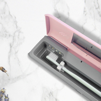Estuche Portátil de Viaje para Cepillos de Dientes con Luz UV Eléctrica para Desinfección, para Cepillos de Dientes Manuales