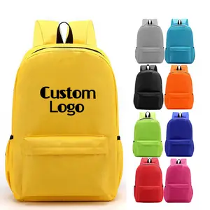 China Guangzhou Customized Design Trendy Style 420D Oxford Solid Color School Bags Kid Nylon Stylish Backpack for Unisex