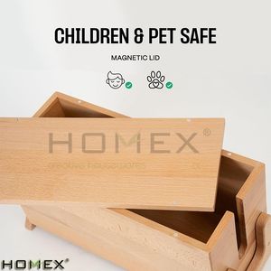 Boîte de gestion d'organisateur de câble Grand organisateur de cordon en bois pour <span class=keywords><strong>cacher</strong></span> les cordons et les fils d'ordinateur de télévision - Product Image 4