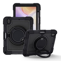 Coque de protection avec anneau rotatif à 360°, antichoc et anti-chute pour iPad (A16) 11e et 10e génération